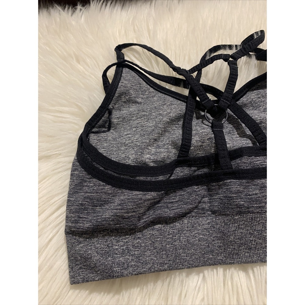 GYMSHARK Small Gray Sports Bra Compression EUC - Picture 6 of 9